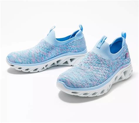 skechers knit slip on shoes